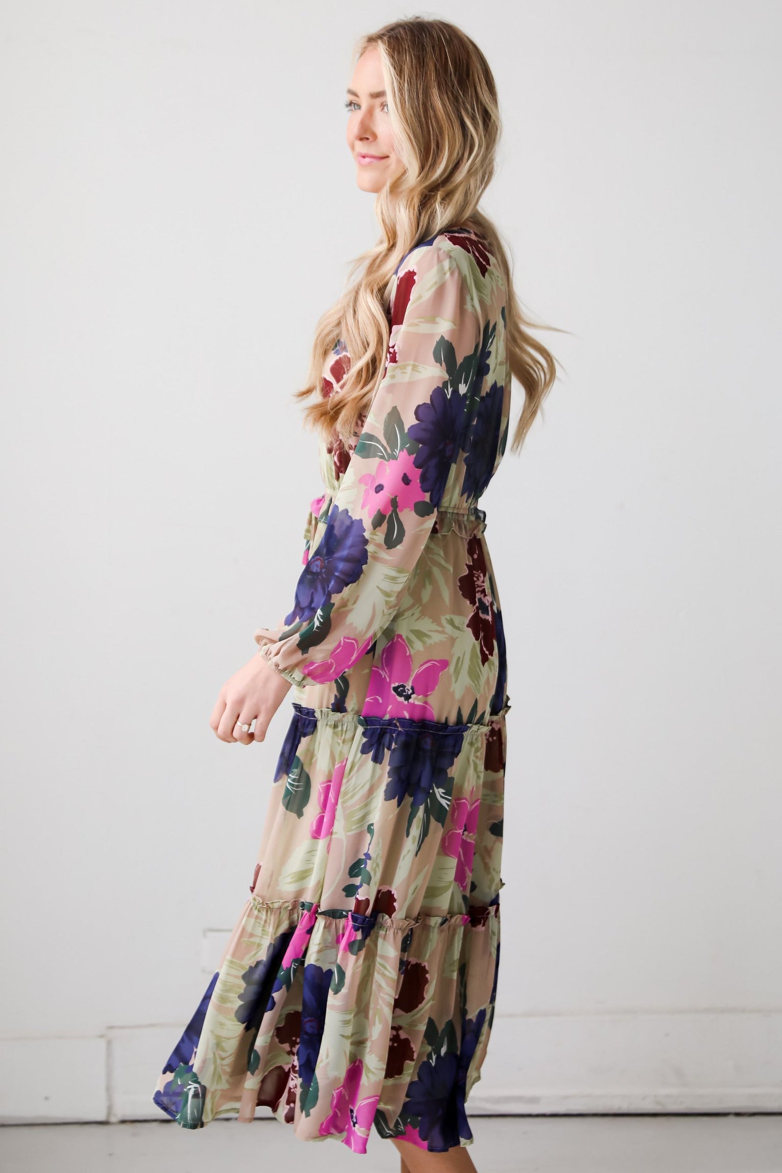 Blossoming Attitude Midi Dress KP23